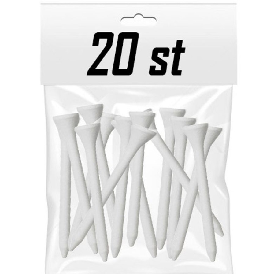 Andre Tee | White Wooden Tees - 70Mm (20-Pack)