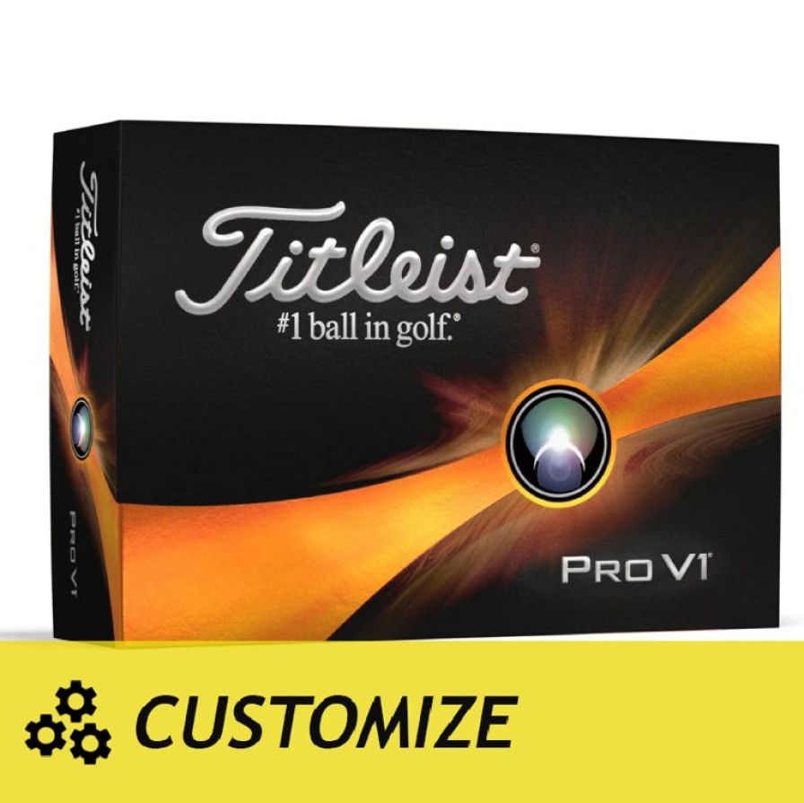 Baller Titleist | Titleist Pro V1 - White - Customize (3 Dozen)