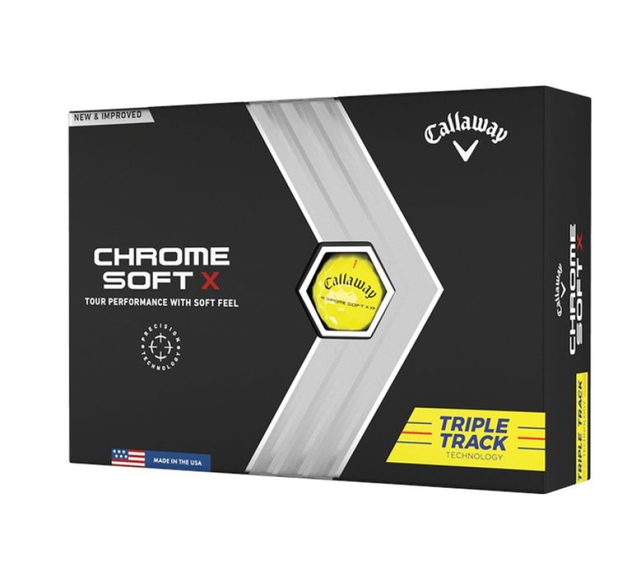 Baller Callaway | Callaway Chrome Soft X Triple Track 2022 - Yellow