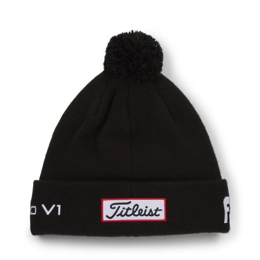 Andre Titleist | Titleist Tour Pom Pom - Beanie - Black