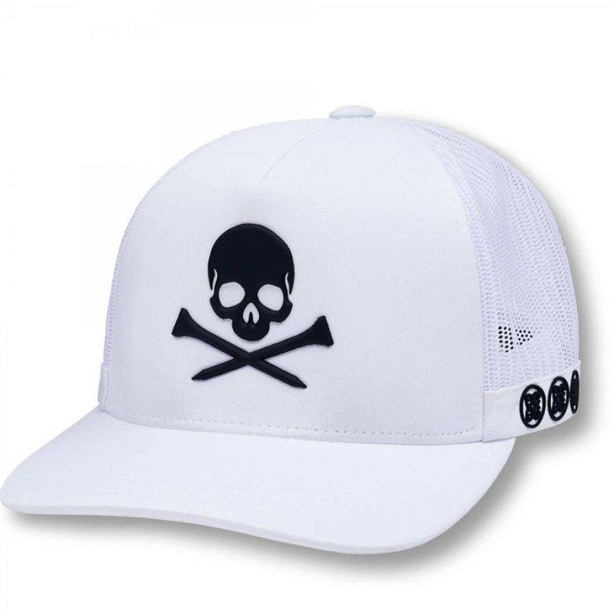 Andre G/Fore | G/Fore 3D Skull & T'S Interlock Knit Trucker Snow White