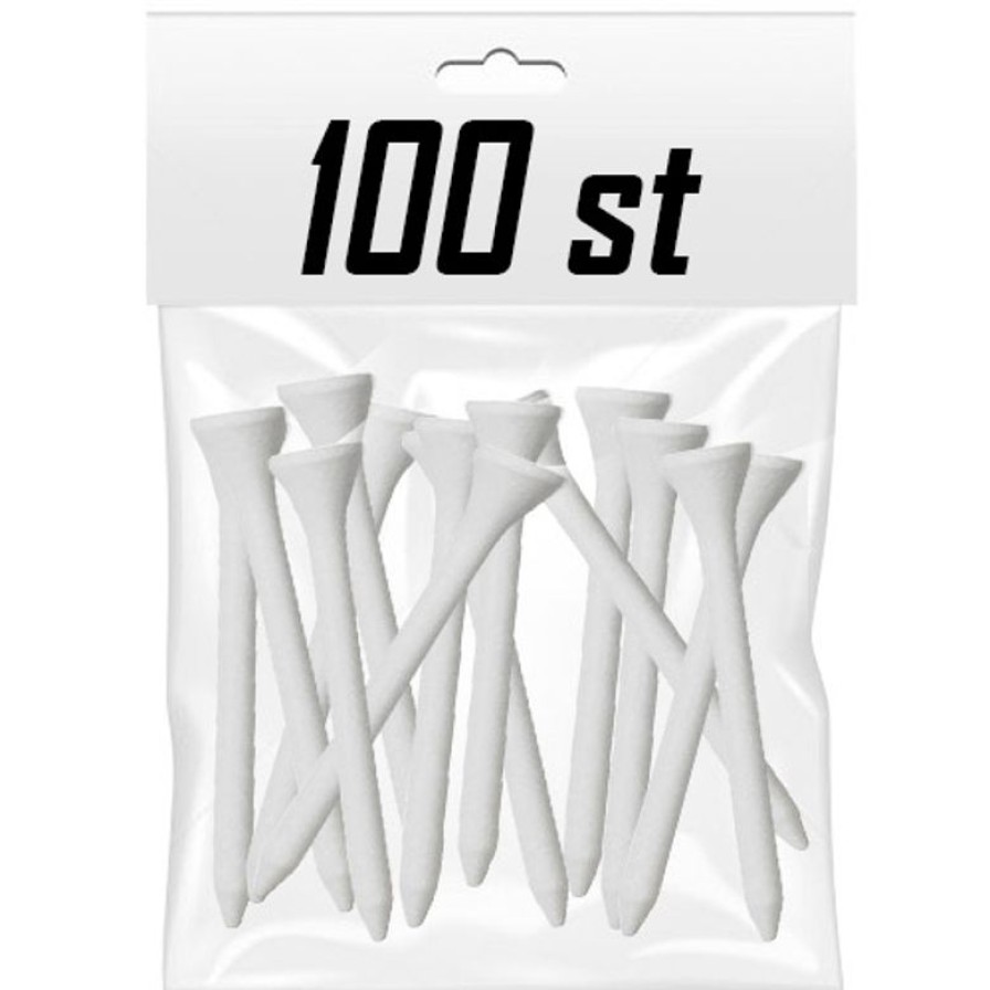 Andre Tee | White Wooden Tees - 70Mm (100-Pack)